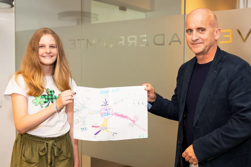 nienke en ronald met mindmap