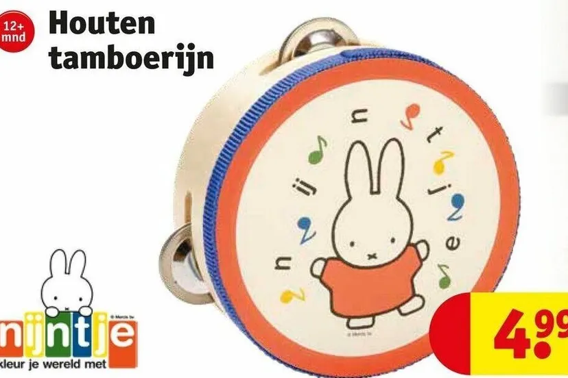 nijntje houten tamboerijn large