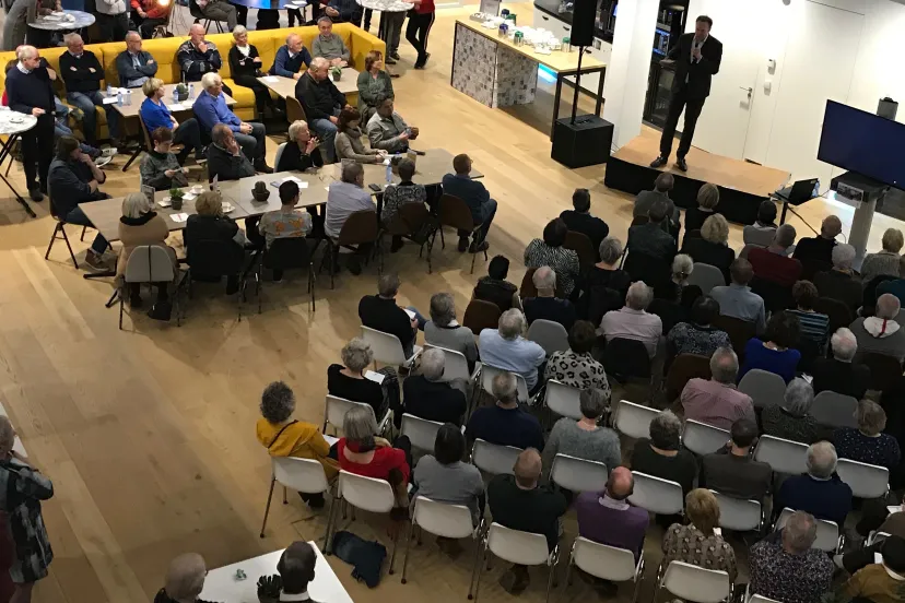 persfoto als later dichtbij komt