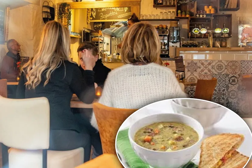 snertwandeling afbeelding met tosti