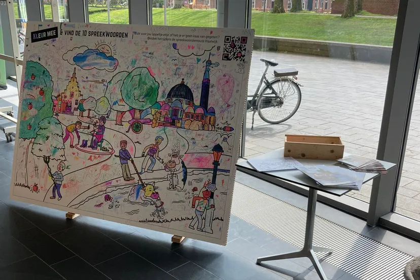 spreekwoorden kleurplaat gemeentehuis waalwijk