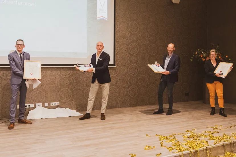 vier nieuwe meesters voor de slagersbranche