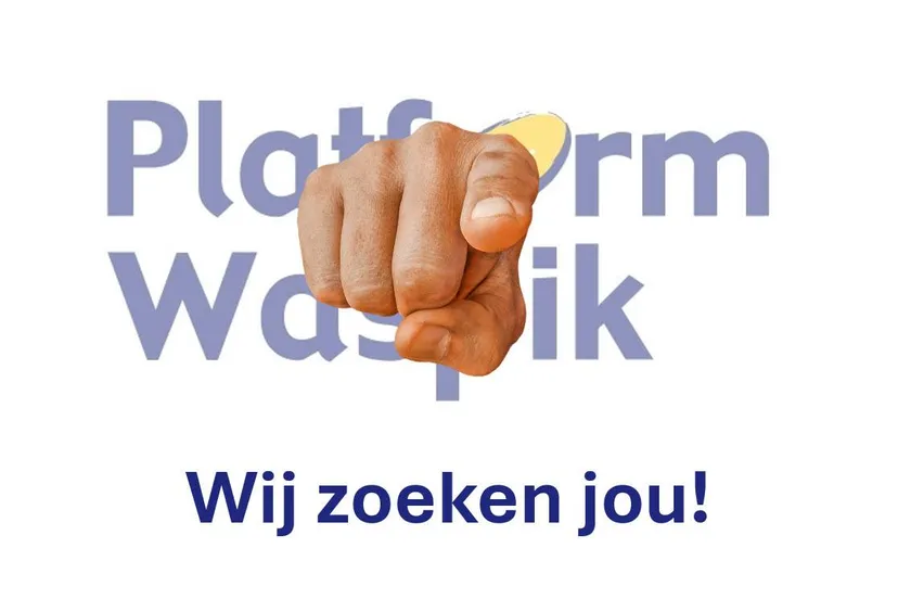 wij zoeken jou blauw vet