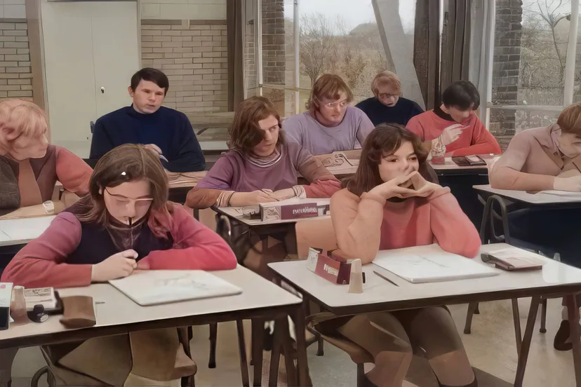 ichthus mavo klas uit 1970