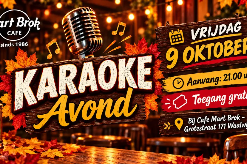 Herfstige Karaokeavond bij Café Mart Brok