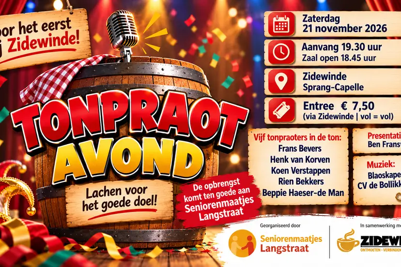 Tonpraotavond bij Zidewinde