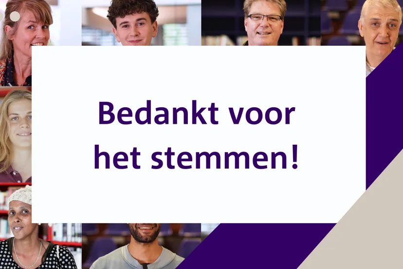 bedankt voor het stemmen