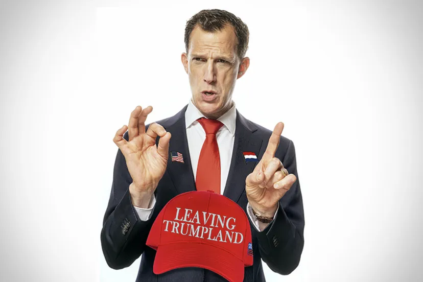 leaving trumpland poster shadow bkgd