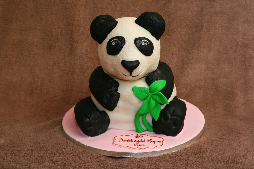 panda taart eldriva flickr