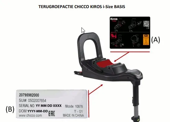 recall chicco kiros isize basis1