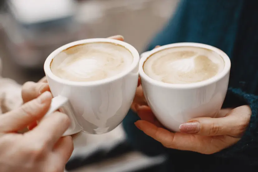 women-with-cup-coffee-wonderful-holiday-mountains-snowy-weather