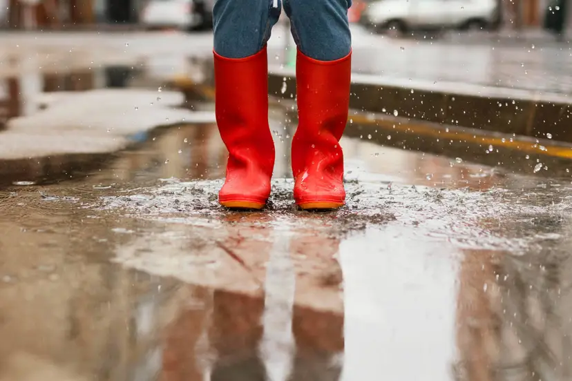 red-rain-boots-street