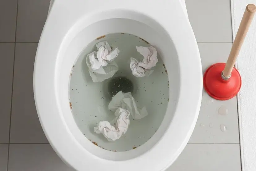 Toilet verstopt