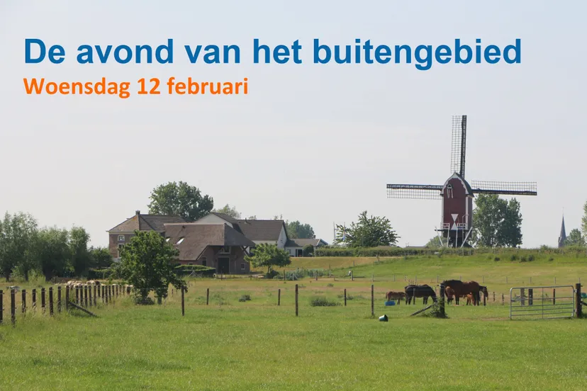 de avond van het buitengebied 1