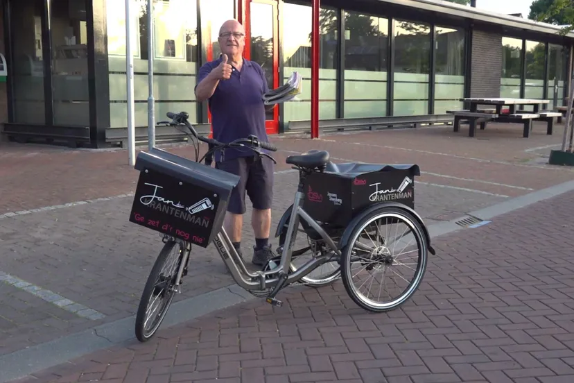 jan nieuwe fiets krant vtc