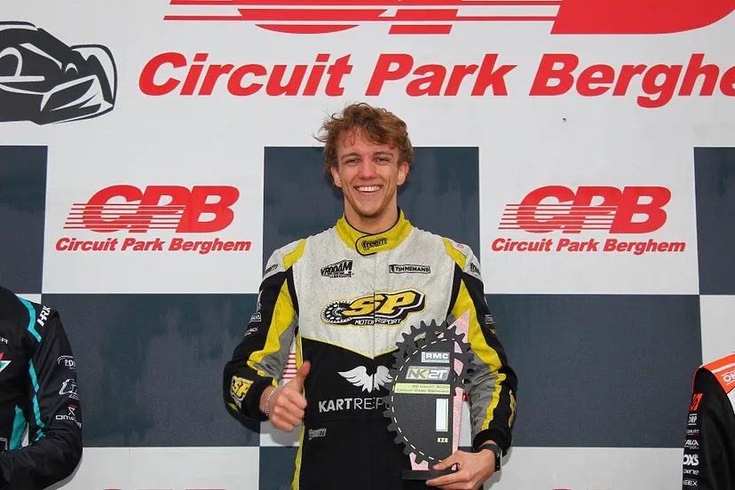 quinn winkel blij na zege in nk karting ge3g6994
