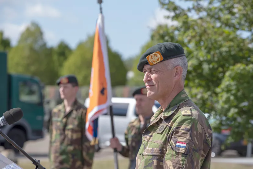 generaal de jong tijdens commando overdracht 29 mei 2019