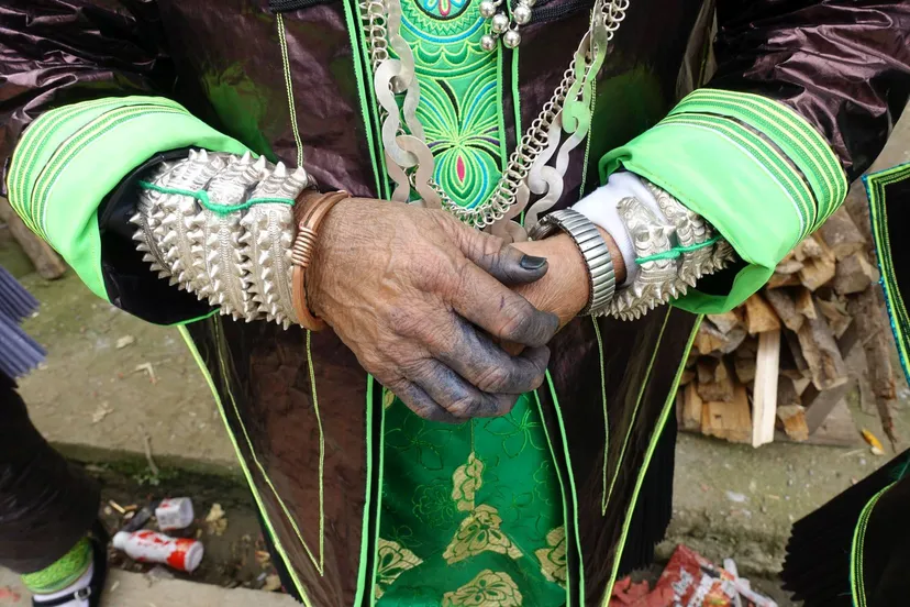 vledder valse kunst blauwe handen