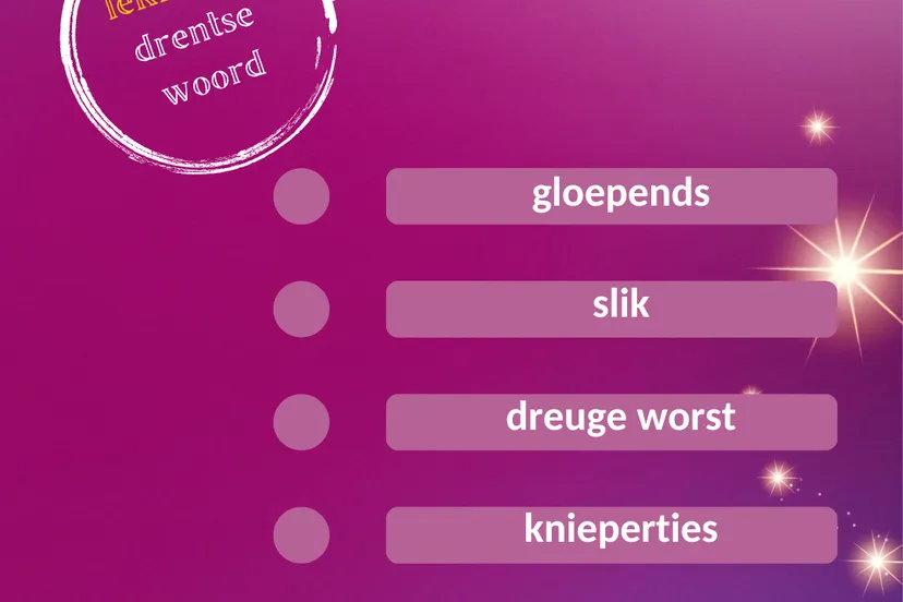 dr stemliest lekkerste drentse woord