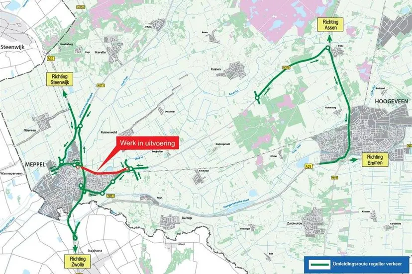 N375 Meppel fase_1_wegafsluiting_n375_meppel