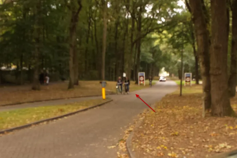 fietsen op leemweg bij maaswaal college