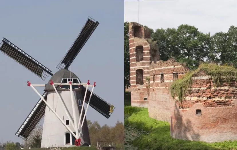 hernense molen en ruine batenburg