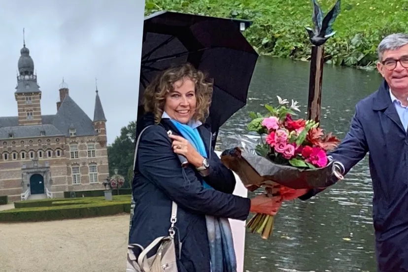 kastel en bronzen beeldencollage fotor fotor