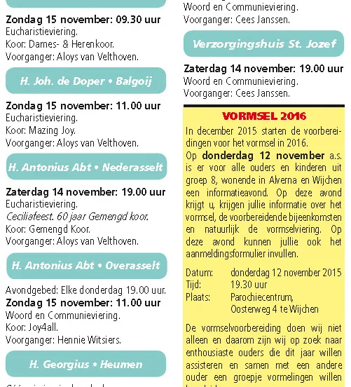 kerkberichten wijchen 111115