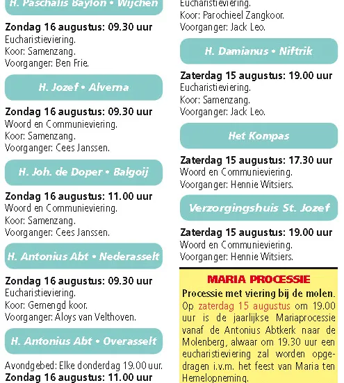 kerkberichten wijchen 120815