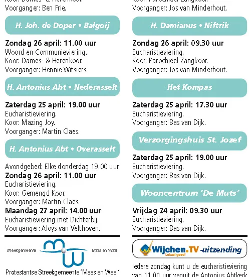 kerkberichten wijchen 220415