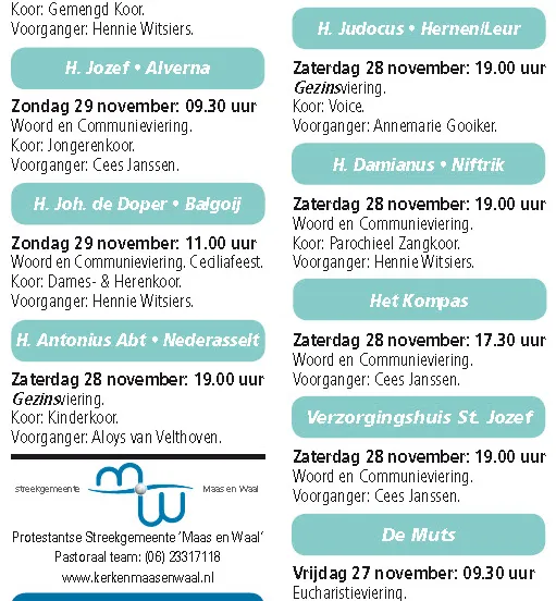 kerkberichten wijchen 251115