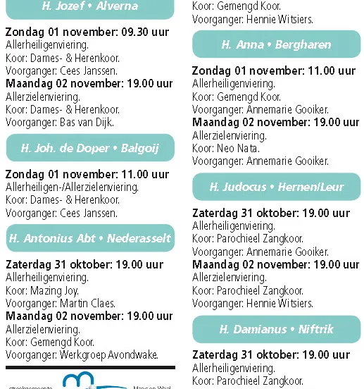kerkberichten wijchen 281015
