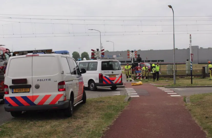 ongeluk trein en scooter