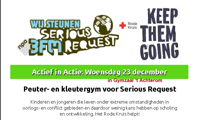 peuter en kleutergym serious request