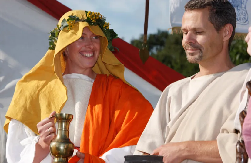 romeinse bruiloft acteurs