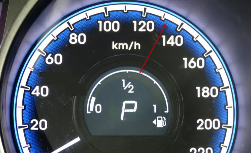 snelheid dashboard 133