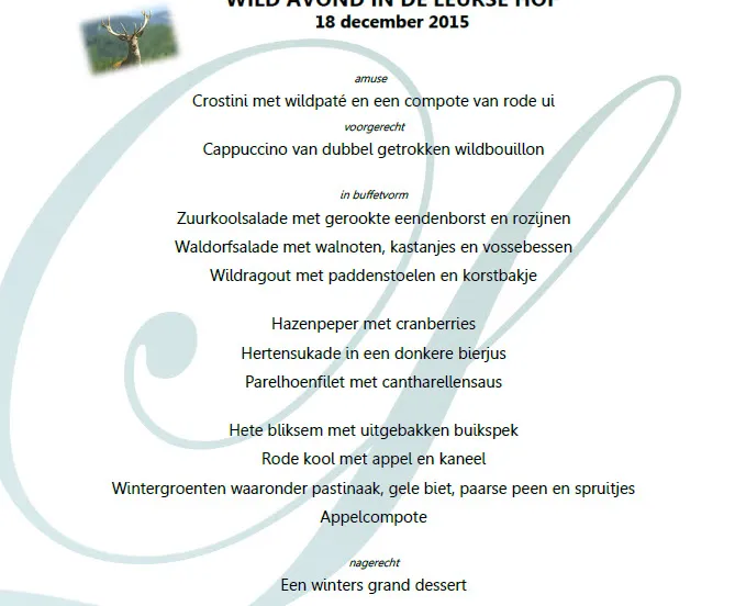 wildavond de leurse hof