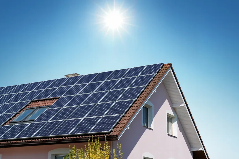 Energiecafé, zonnepanelen (Stockfoto site)