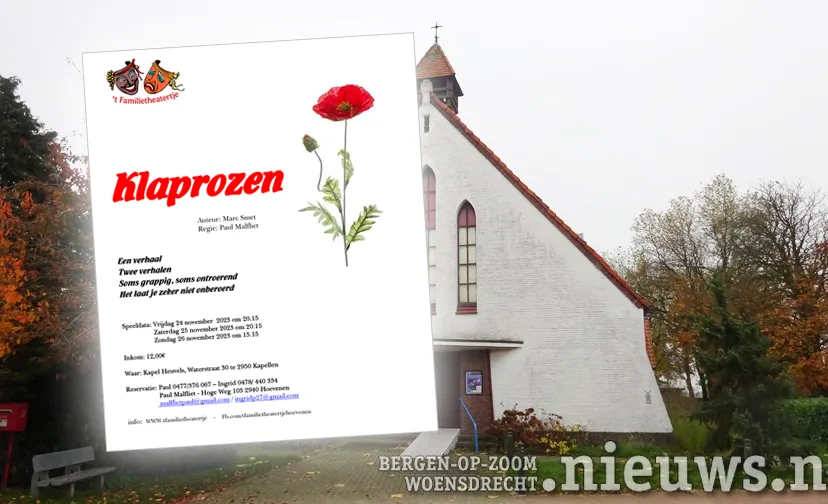 hoevene theater kapel klaprozen