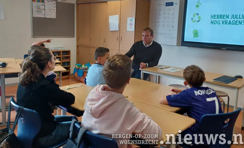 wethouder de heer duuzaamheidsles