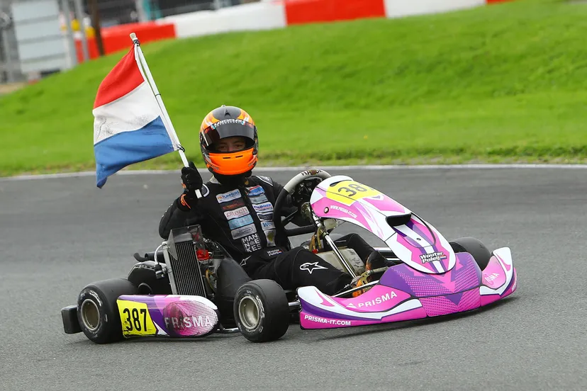 racetalent wouter poleij uit hoogerheide kampioen rotax max in strijen