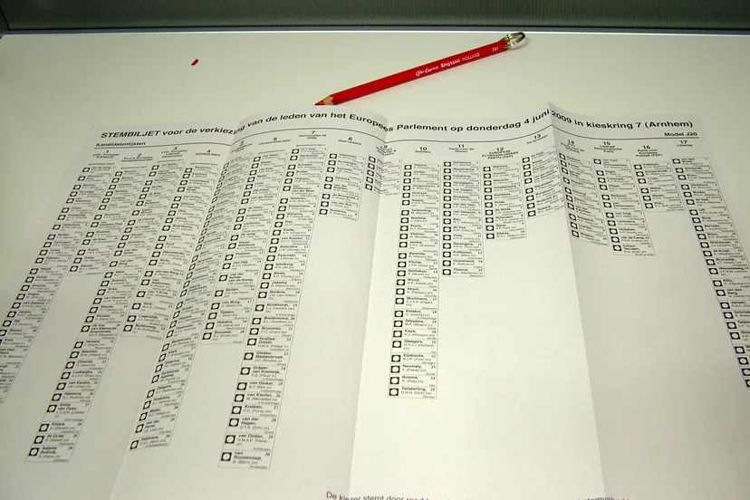 2009 stembiljet in cabine