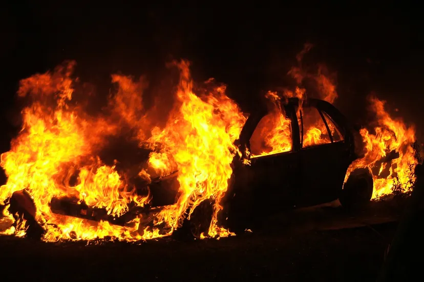 car fire in lancaster 2005