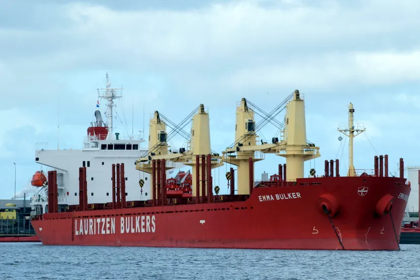 emma bulker imo 9424091 at port of amsterdam