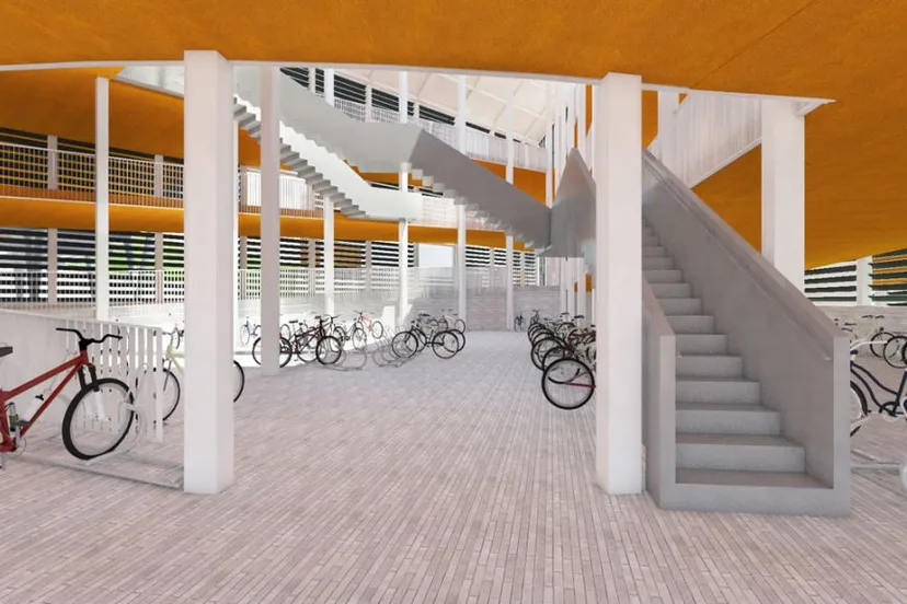 fietsenstalling station