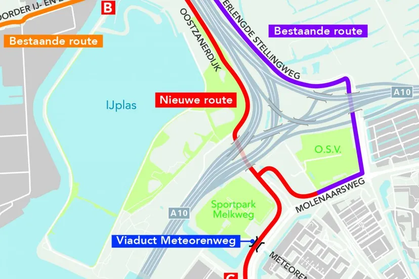 kaart snelfietsverbinding ijplas print v2 1080x675