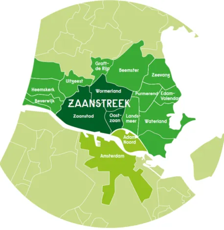 kaart zaanstreek