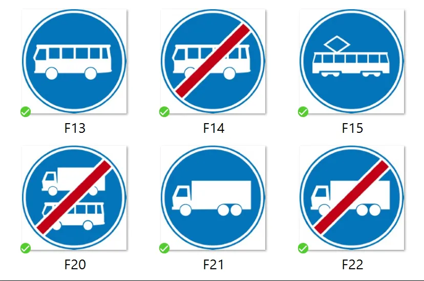 nieuwe verkeersborden