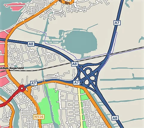 osm knooppunt zaandam