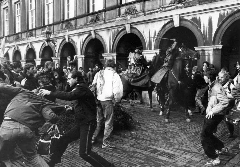 politie studentenprotest